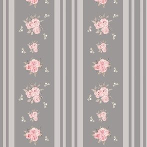 Pink And Grey Fabric, Wallpaper and Home Decor