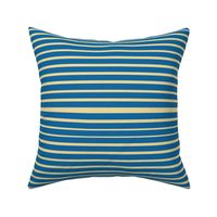 Venetian Stripe — blue &  butter yellow