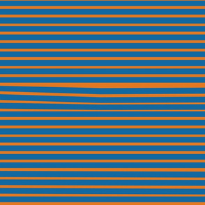 Venetian Stripe — blue & orange