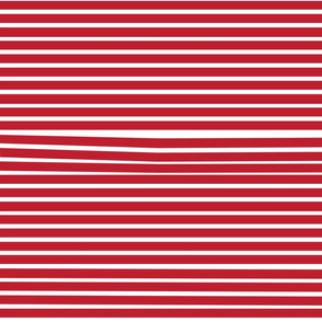 Venetian Stripe — cherry & white