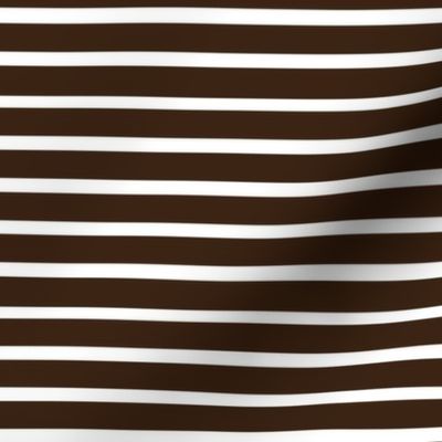 Venetian Stripe — dark chocolate & white