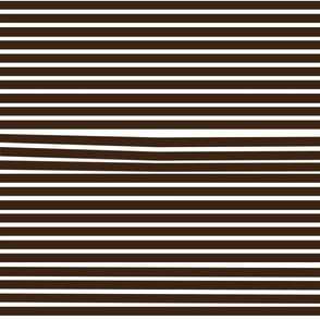 Venetian Stripe — dark chocolate & white