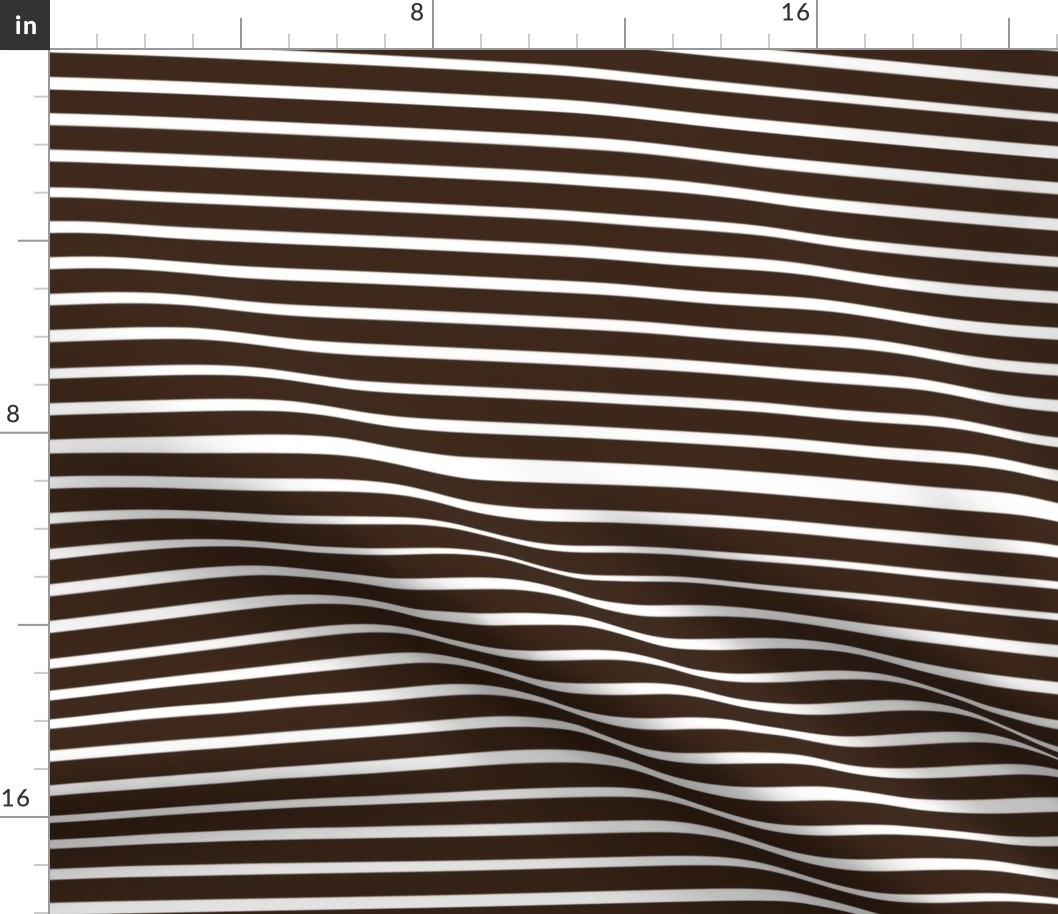 Venetian Stripe — dark chocolate & white