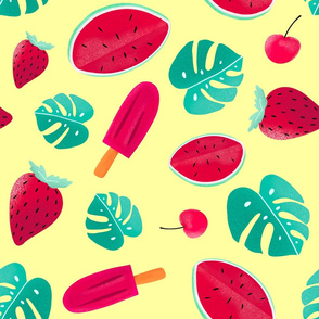 Summer,watermelon,icecream art
