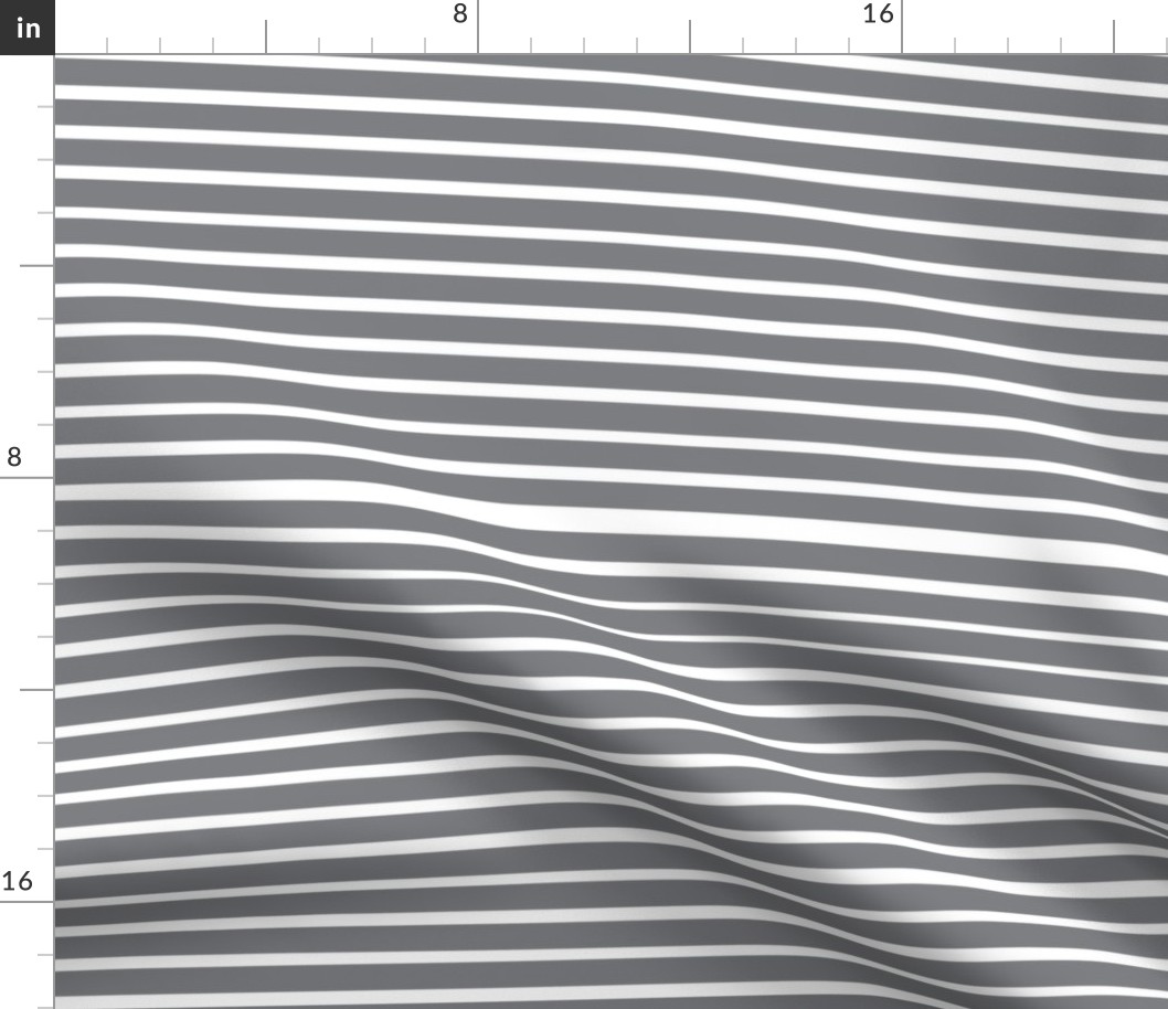 Venetian Stripe — gray & white