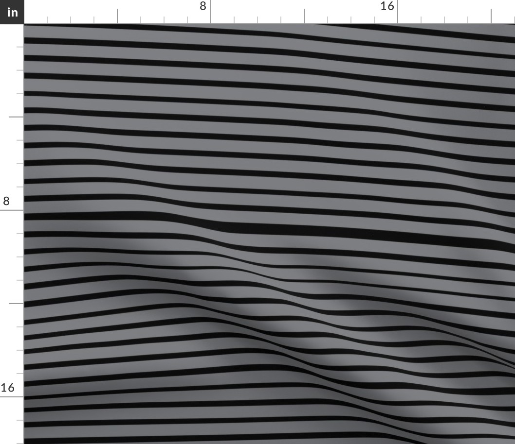 Venetian stripe — gray & black