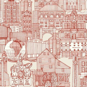 Raleigh NC toile paprika small