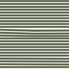 Venetian Stripe — olive & white