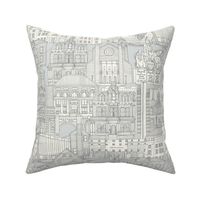 Raleigh NC toile silver