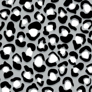 leopard style - black on grey