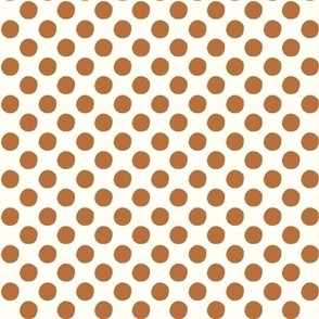 Polka Dot Medium  - Cream & Bronze