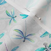 Dragonflies on Paisley - Small