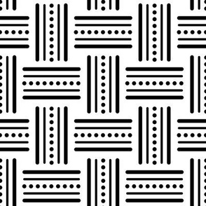 pattern 0127 - abstract black and white lines