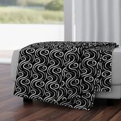 Pattern 0129 - abstract black and white swirls