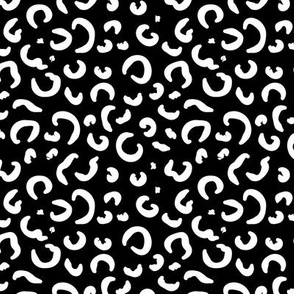 Pattern 0137 - black and white fur