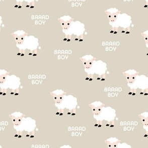 bad boy cute kawaii sheep pun funny farm animals joke on sand