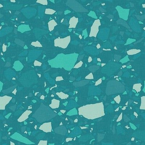 Terrazzo in Aqua Shades / Medium