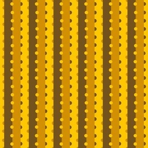  MMD3 - Polka Dot Poles in Orange-Yellow, Tan and Brown
