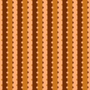 MMD4  - Polka-Dot Poles in Orange Pastel and Orange-Brown