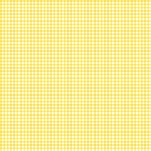 PALE YELLOW  gingham  VERY SMALL