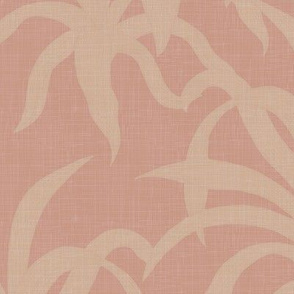 Tropical Palms in Blush Shades / Large