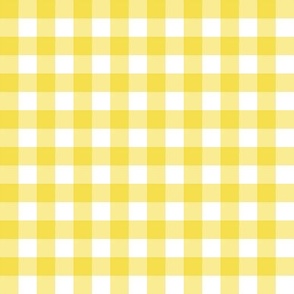 Gingham - Illuminating Yellows 2 White