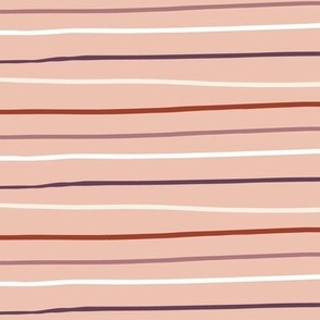Hand drawn stripes in pale pink