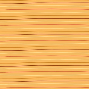 Hand drawn stripes in orange
