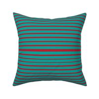 Venetian Stripe — teal  & apple