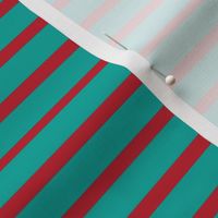 Venetian Stripe — teal  & apple