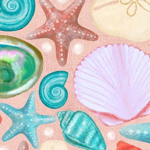 Shells Galore - Light Pink (Large scale)