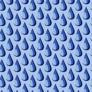 RainDrops on Light Blue