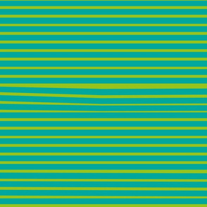 Venetian Stripe — teal & lime