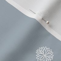 The minimalist snowflake sweet organic snow winter scandinavian design white on  ice blue