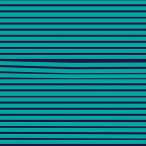 Venetian Stripe — teal & navy