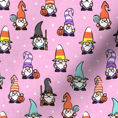 halloween gnomes - pink - LAD21