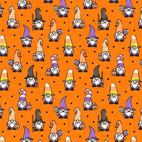 (small scale) halloween gnomes - orange - LAD21