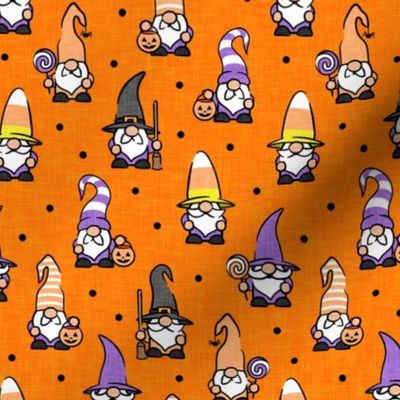 halloween gnomes - orange - LAD21