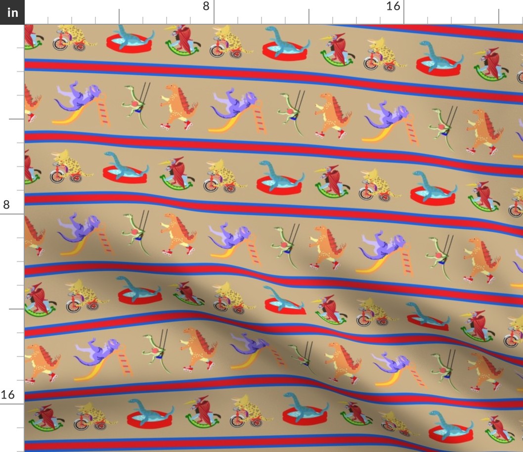 Dinosaur Playground Stripe 1