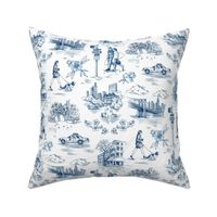 NEW YORK Toile de Jouy in Blue