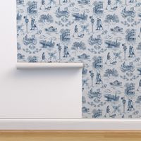 NEW YORK Toile de Jouy in Blue