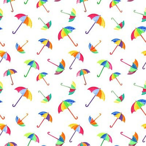 Umbrellas Small White