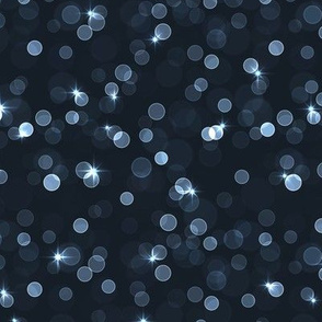 Sparkly Bokeh Pattern - Obsidian Color