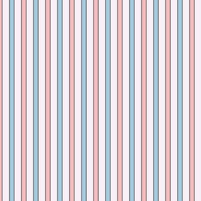 stripe strawberry fields - pink and blue