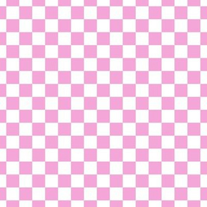 Checker Pattern - Lavender Rose and White