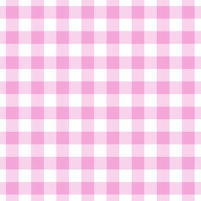 Gingham Pattern - Lavender Rose and White