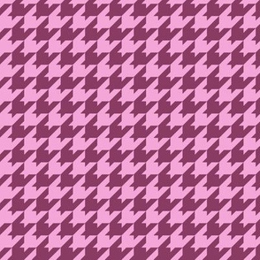 Houndstooth Pattern - Lavender Rose and Boysenberry