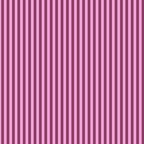 Small Vertical Bengal Stripe Pattern - Lavender Rose and Boysenberry