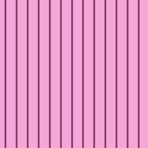 Vertical Pin Stripe Pattern - Lavender Rose and Boysenberry