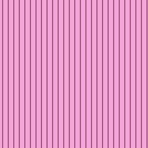 Small Vertical Pin Stripe Pattern - Lavender Rose and Boysenberry